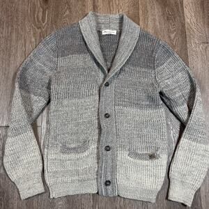 Appaman Cozy Gray Kids Shawl Cardigan Cotton Size 10 Button Down